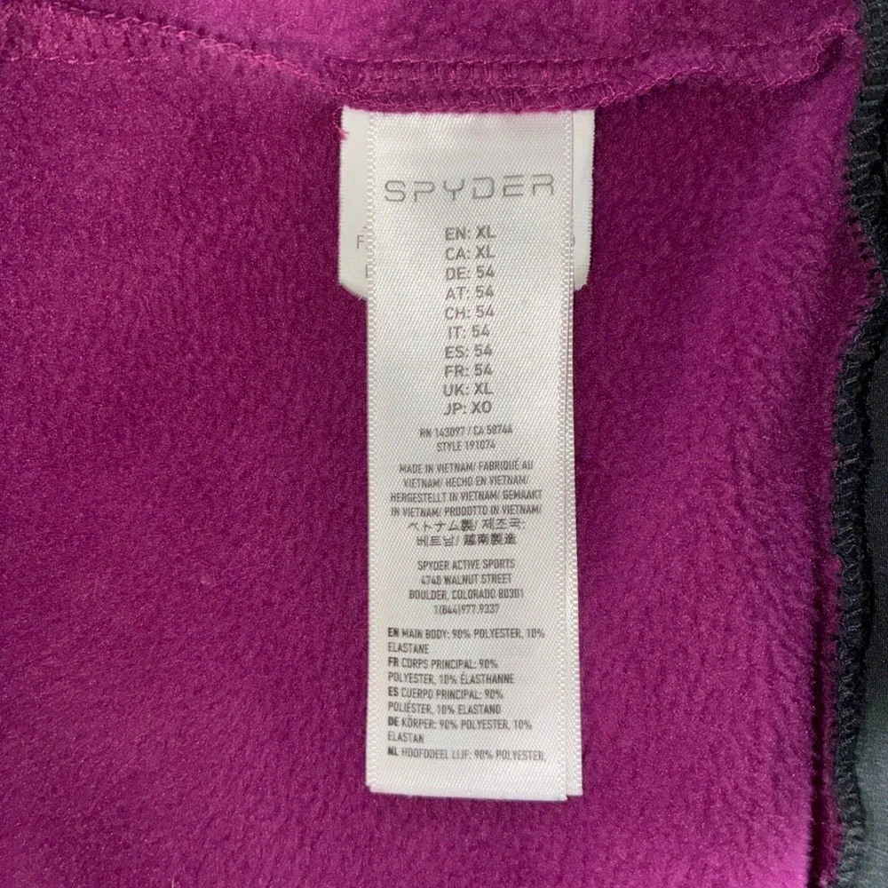 Spyder The Full Zip Hoodie Fleece Softshell Ski Men Size XL 191074